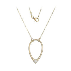 Collar en plata con Zircón (Adela Silber)