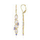 Pendientes en plata con Piedra de Luna blanca (KM by Juwelo)