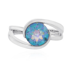 Anillo en plata con Cuarzo océano