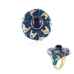Anillo en plata con Sodalita (Adela Silber)