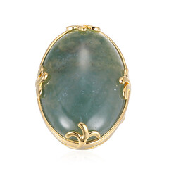 Anillo en plata con Ágata verde