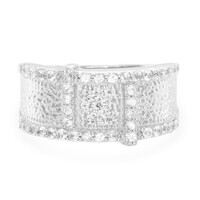 Anillo en plata con Zafiro blanco