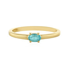 Anillo en plata con Apatita azul
