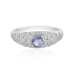 Anillo en plata con Tanzanita sin calentar
