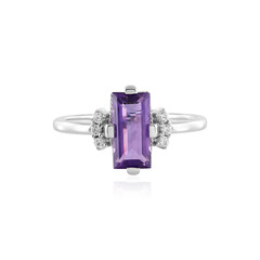 Anillo en plata con Amatista de Marruecos