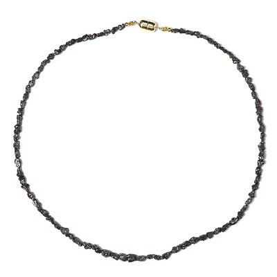 Collar en plata con Diamante negro (Adela Silber)