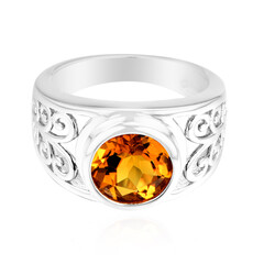 Anillo en plata con Escapolita cognac