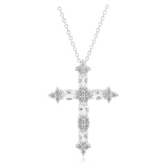Collar en plata con Topacio blanco