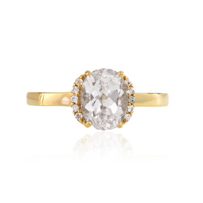 Anillo en oro con Cuncita blanca