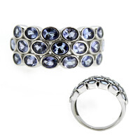 Anillo en plata con Tanzanita