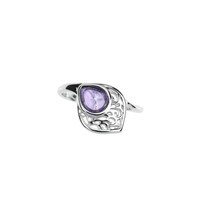 Anillo en plata con Amatista