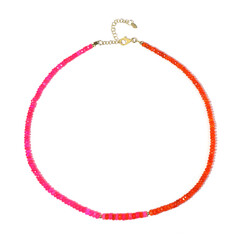 Collar en plata con Ópalo naranja de Etiopía (Riya)