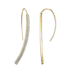 Pendientes en plata con Diamante I3 (I)