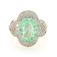 Anillo en oro con Turmalina nigeriana paraiba (AMAYANI)
