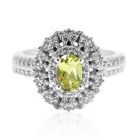 Anillo en plata con Granate de Malí