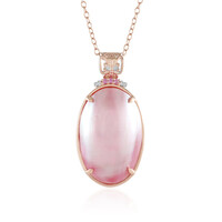 Collar en plata con Perla rosa Mabe (Gems en Vogue)