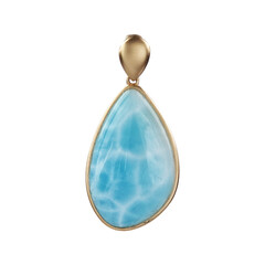 Colgante en oro con Larimar