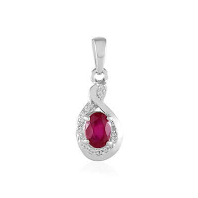 Colgante en plata con Rubí de Madagascar