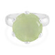 Anillo en plata con Prehnita