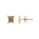 Pendientes en oro con Diamante chocolate I2