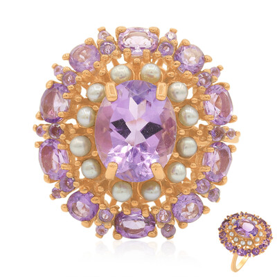 Anillo en plata con Amatista