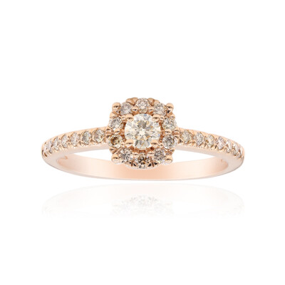 Anillo en oro con Diamante rosa de Francia de Argyle SI1 (Annette)
