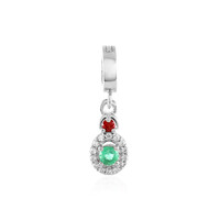 Colgante en plata con Esmeralda de Rusia