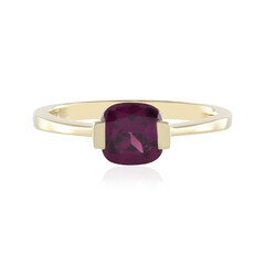 Anillo en oro con Granate Magenta