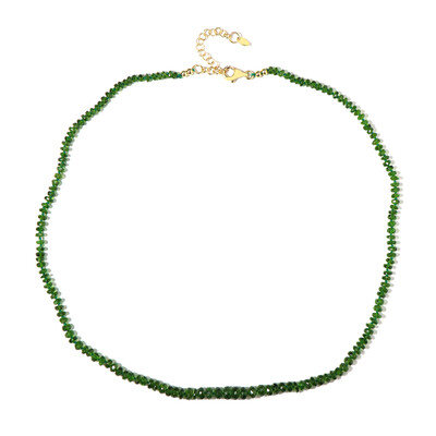 Collar en plata con Diópsido de Rusia (Adela Silber)