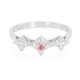 Anillo en plata con Zafiro Padparadscha