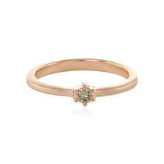 Anillo en plata con Diamante chocolate I3