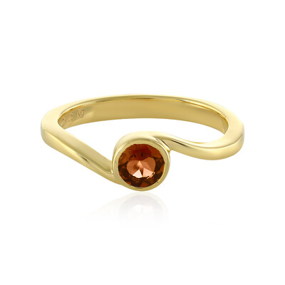 Anillo en plata con Turmalina naranja