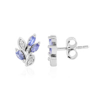 Pendientes en plata con Tanzanita