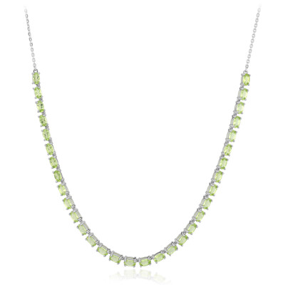 Collar en plata con Peridoto de Birmania