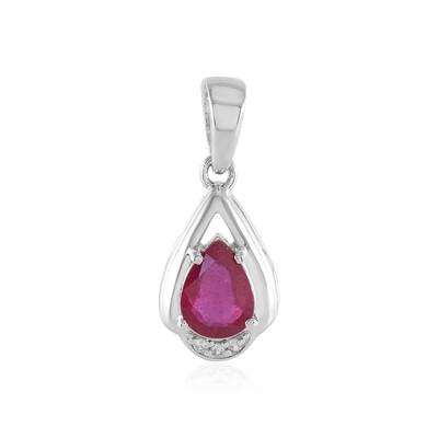 Colgante en plata con Rubí de Bemainty