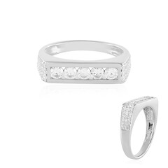 Anillo en plata con Zircón (de Melo)