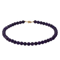 Collar en plata con Amatista de Zambia