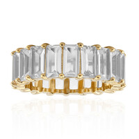 Anillo en plata con Topacio blanco