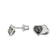 Pendientes en plata con Ámbar báltico verde (dagen)