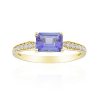 Anillo en oro con Tanzanita AAA (CIRARI)