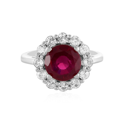 Anillo en plata con Rubí de Madagascar