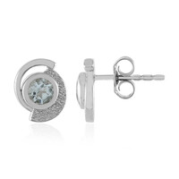 Pendientes en plata con Aguamarina de Brasil