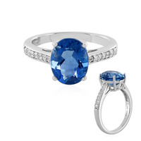 Anillo en plata con Fluorita de color cambiante