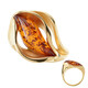 Anillo en plata con Ámbar báltico cognac (dagen)