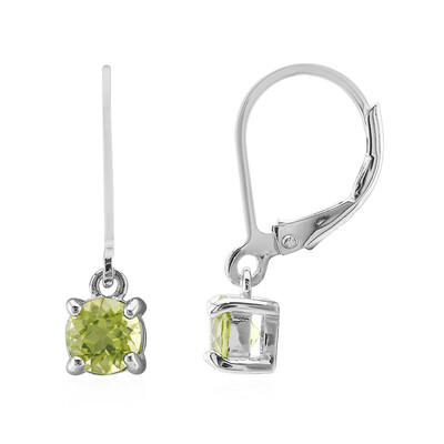 Pendientes en plata con Peridoto de Birmania