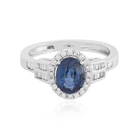 Anillo en oro con Zafiro de Ceilán