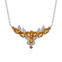 Collar en plata con Citrino de Madeira
