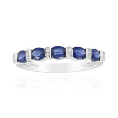 Anillo en oro con Zafiro azul Ceylon (CIRARI)