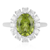 Anillo en plata con Peridoto