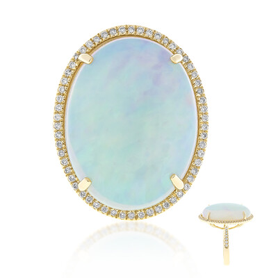 Anillo en oro con Ópalo Welo AAA (CIRARI)